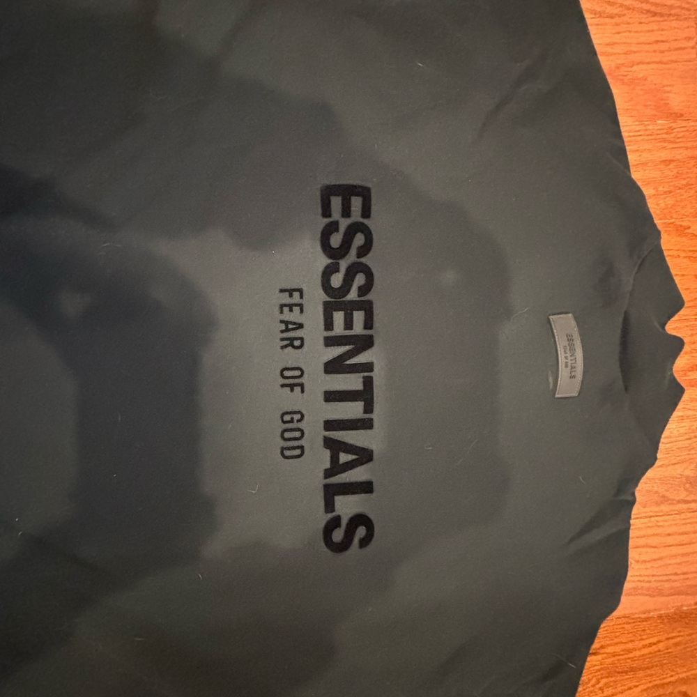 Essentials Black Logo Long sleeve